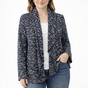 BB Dakota Navy and White Cardigan